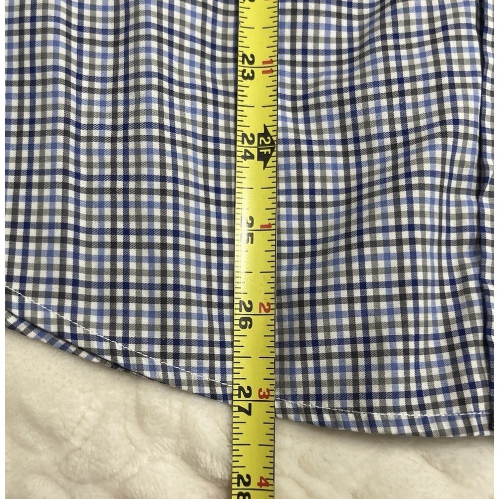 Frank & Eileen Button Up Shirt Womens Medium Blue Plaid Barry Cotton Button Up - Picture 6 of 10